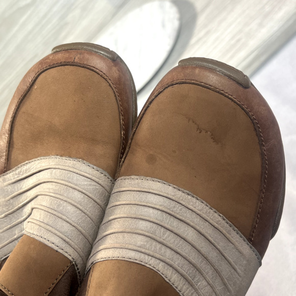 Teva Comfort Shoes Womens‎ Size 8.5 Brown Leather Slip On 6042 Outdoor Low Top - Picture 10 of 10
